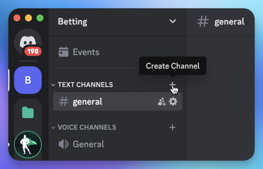 Create channels